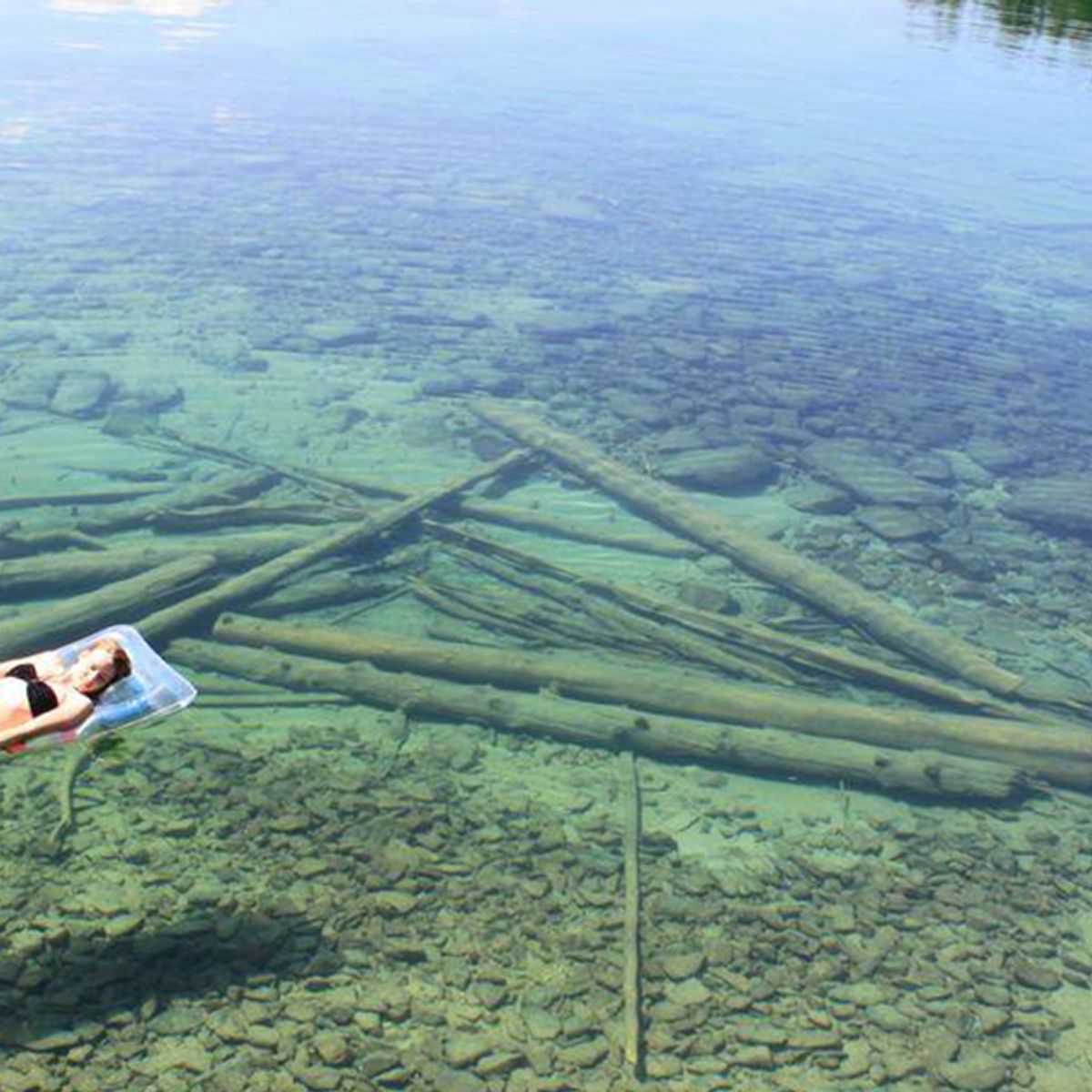 Flathead Lake Depth Illusion