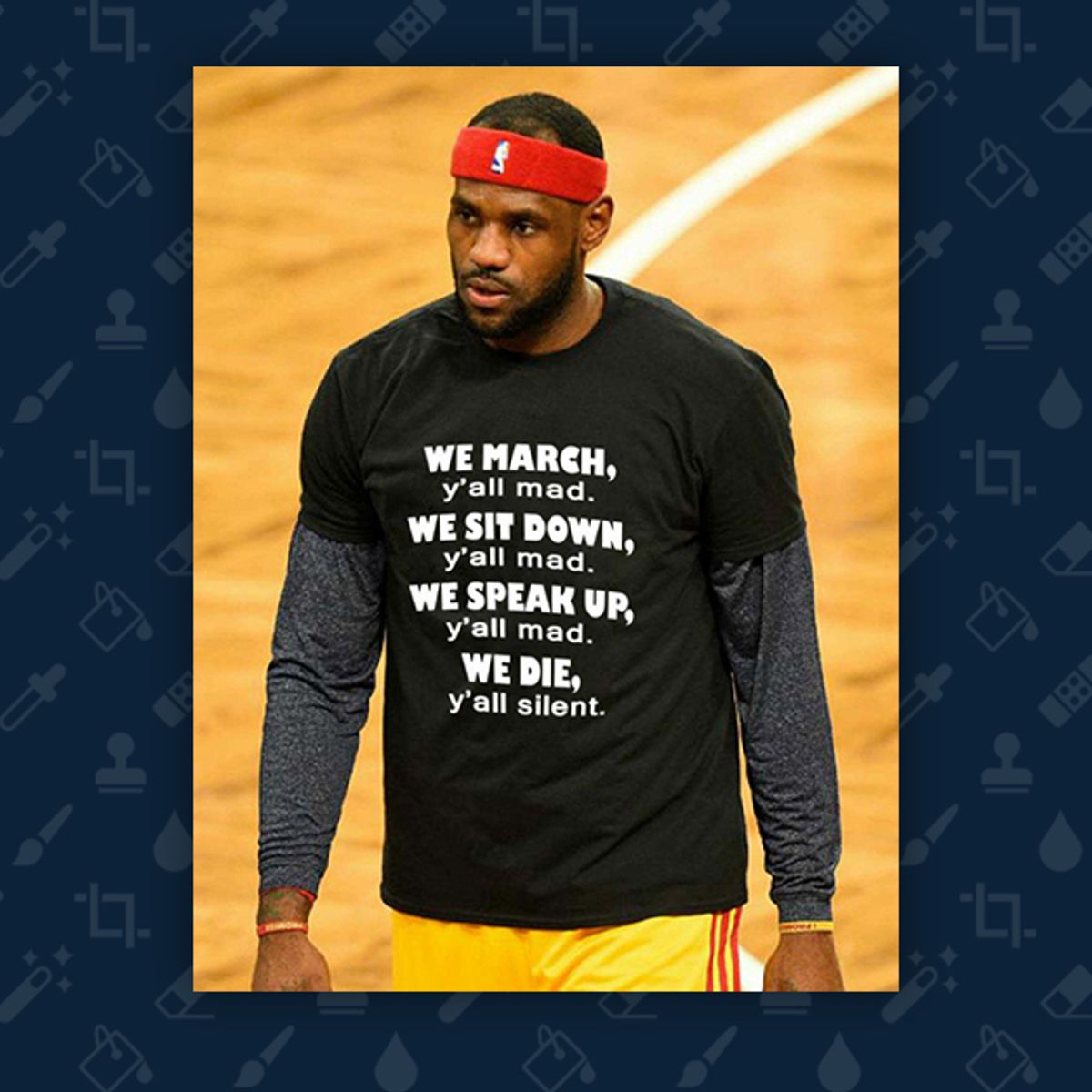 LeBron James Wore a Beautiful Shirt