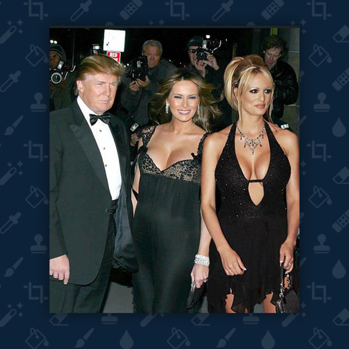 Donald Trump, Melania Trump, and Stormy Daniels? Snopes photo image photo