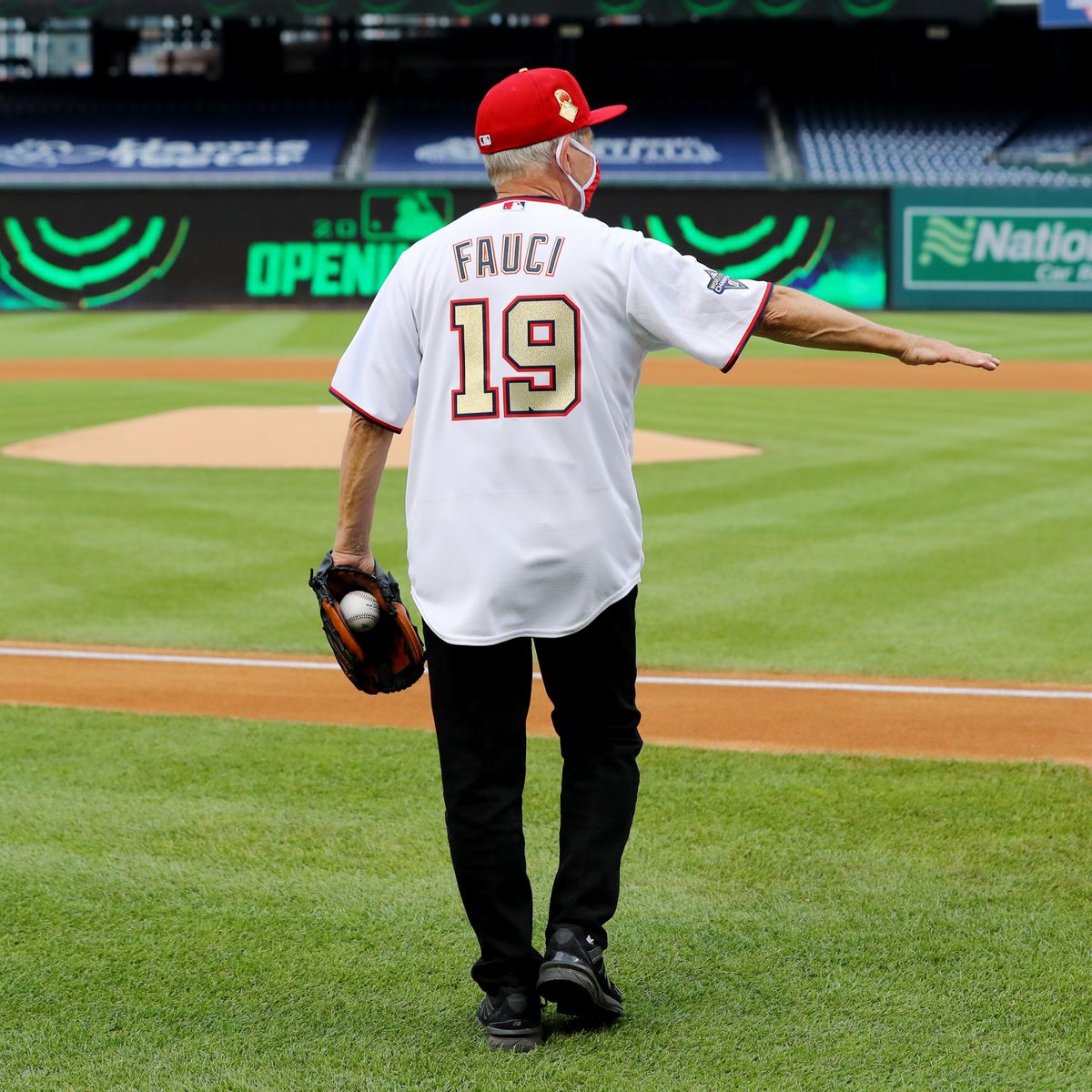 Did Fauci Lower His Mask at a Baseball Game Snopes