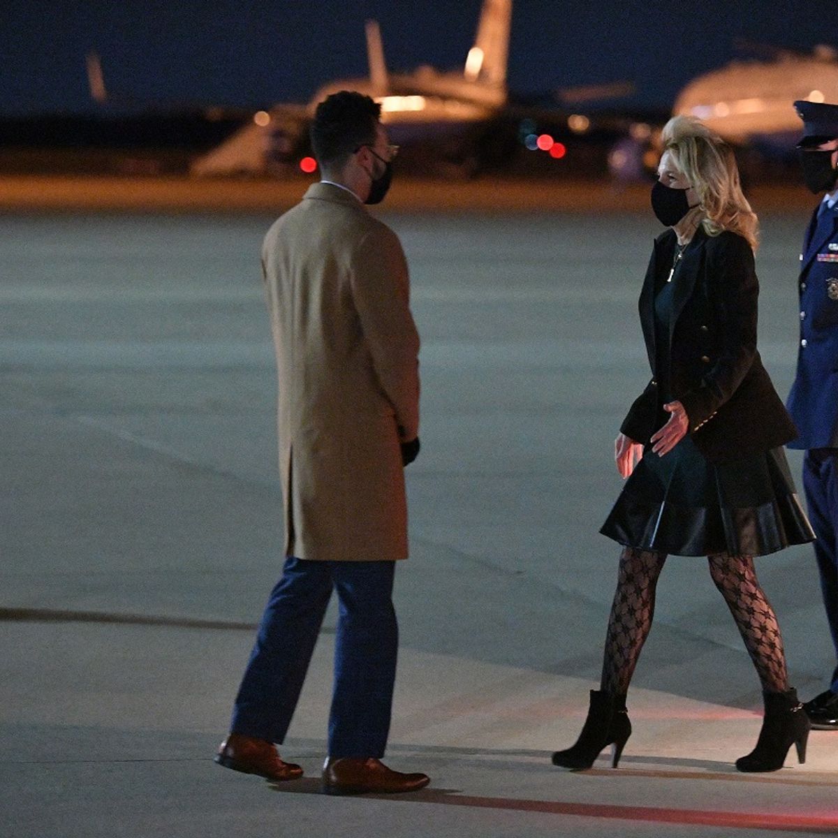 Is This a Photograph of Jill Biden in Fishnet Stockings