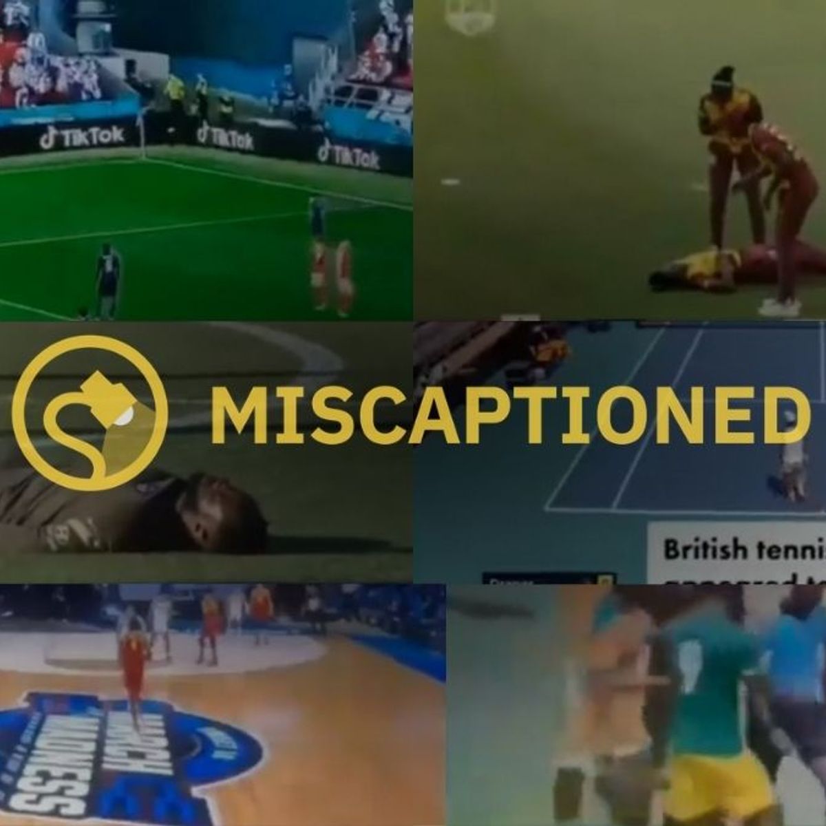 A video features a compilation of athletes fainting due to the COVID-19 vaccine.