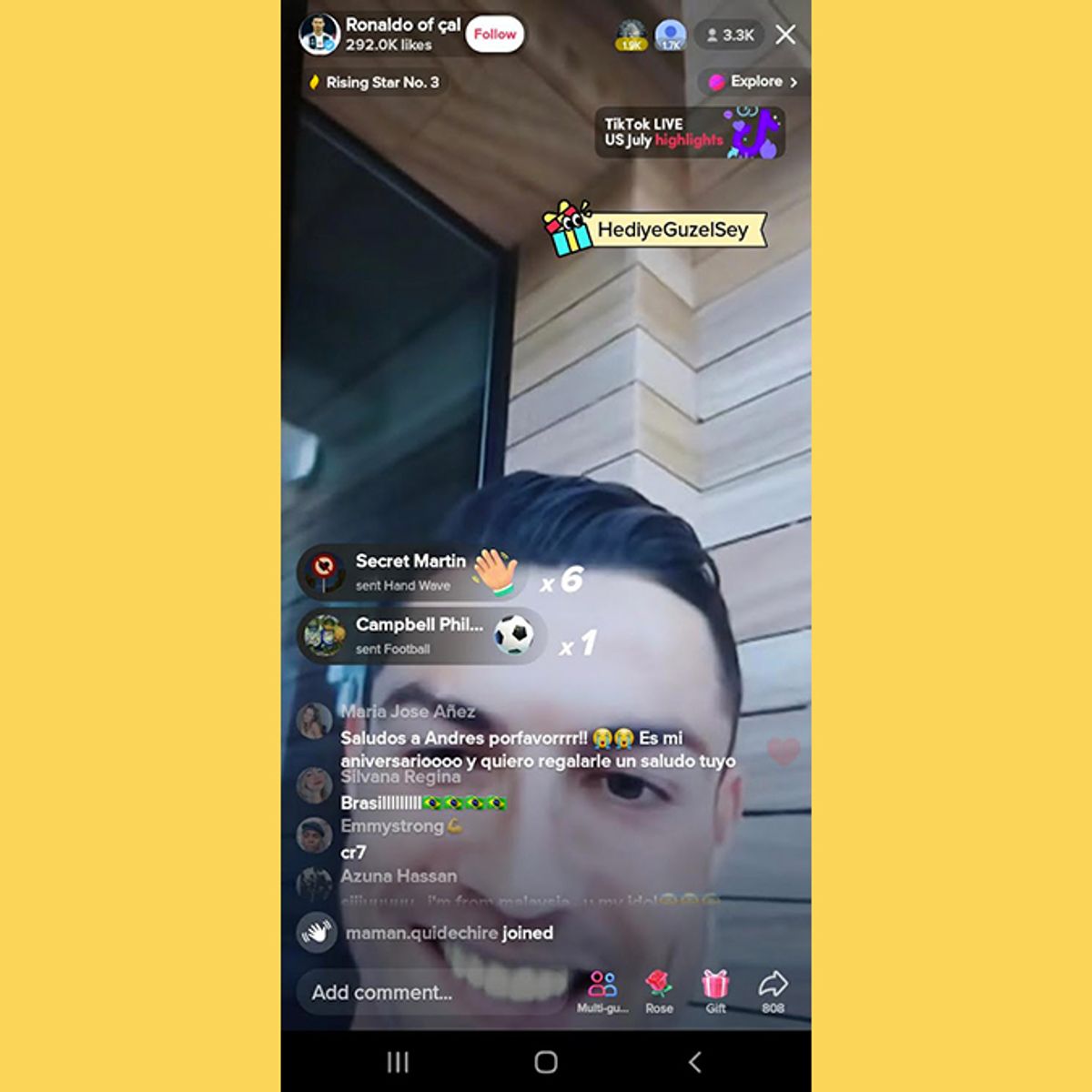 Cristiano Ronaldo Featured in Fake Livestream on TikTok Snopes
