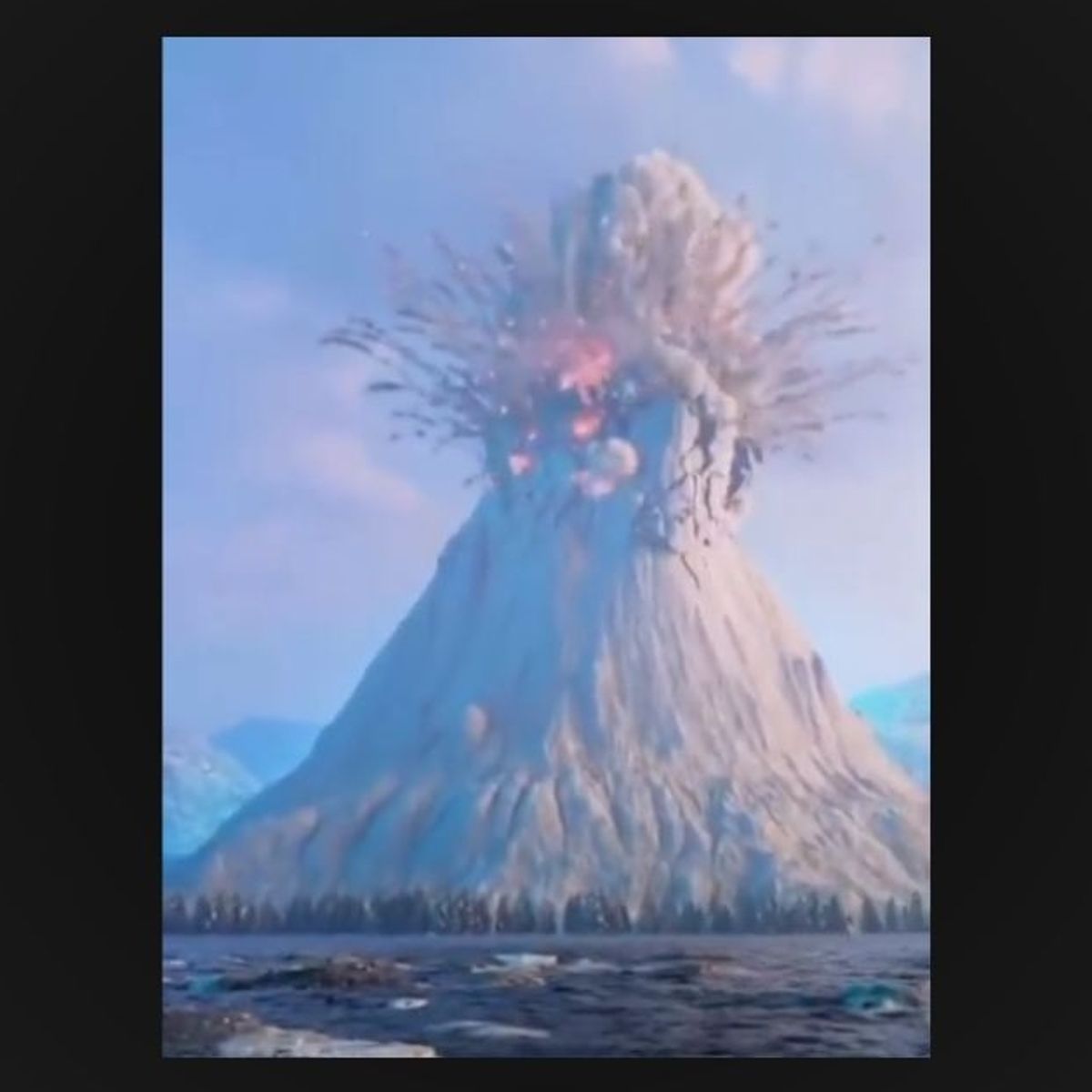 real volcano
