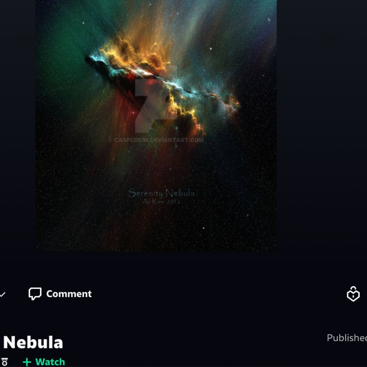 Serenity nebula nasa 2025
