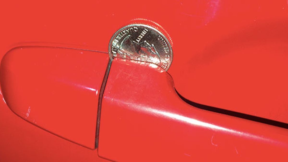 Coins in Car Door Theft Warning