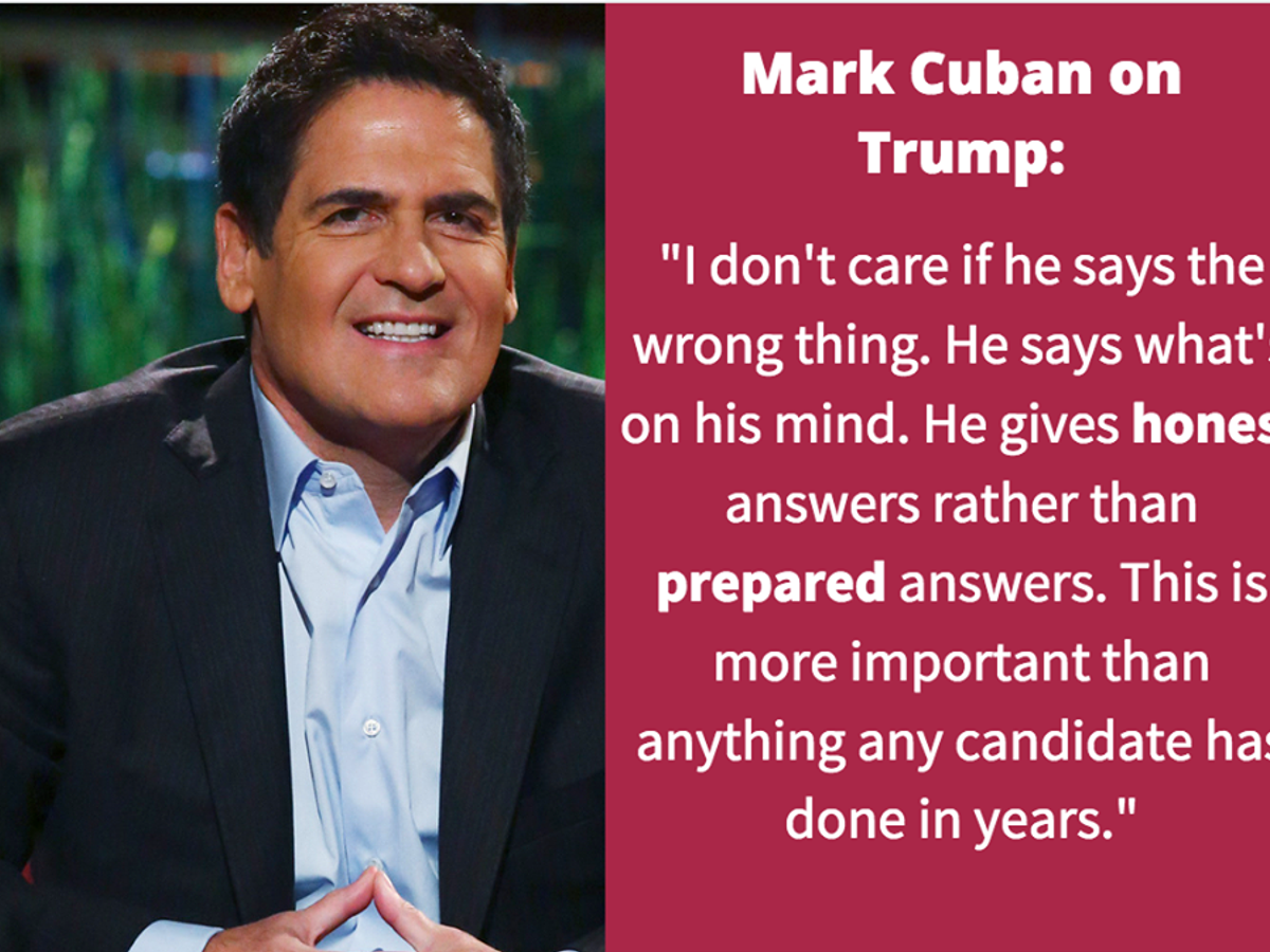 Mark Cuban tells Trump to stop playing the victim card