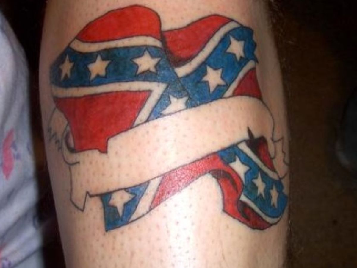 Rebel Flag Tattoo   Loretta Lynch “Confederate Flag Tattoos Must All Be Removed IMMEDIATELY” 