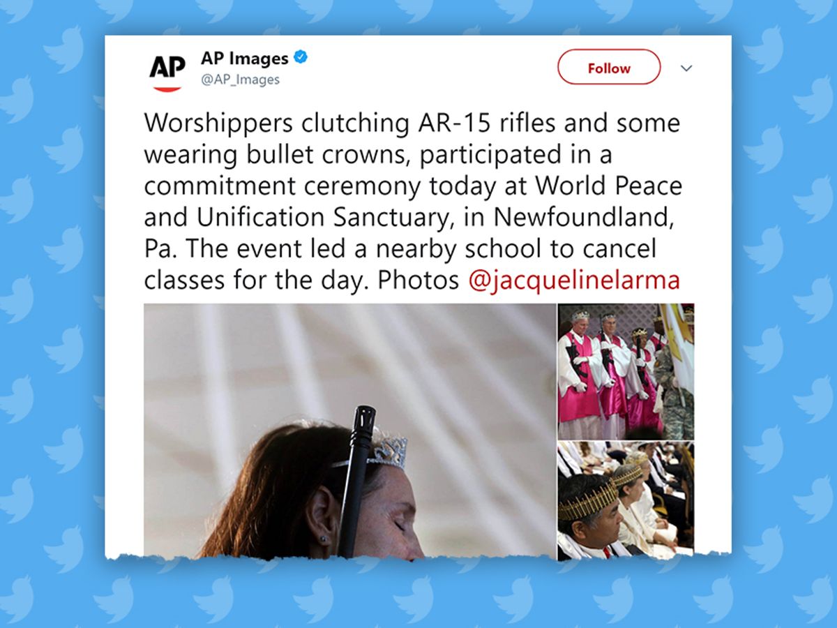 Church run by son of Moonies founder invites worshippers to bring assault  weapons to service, The Independent