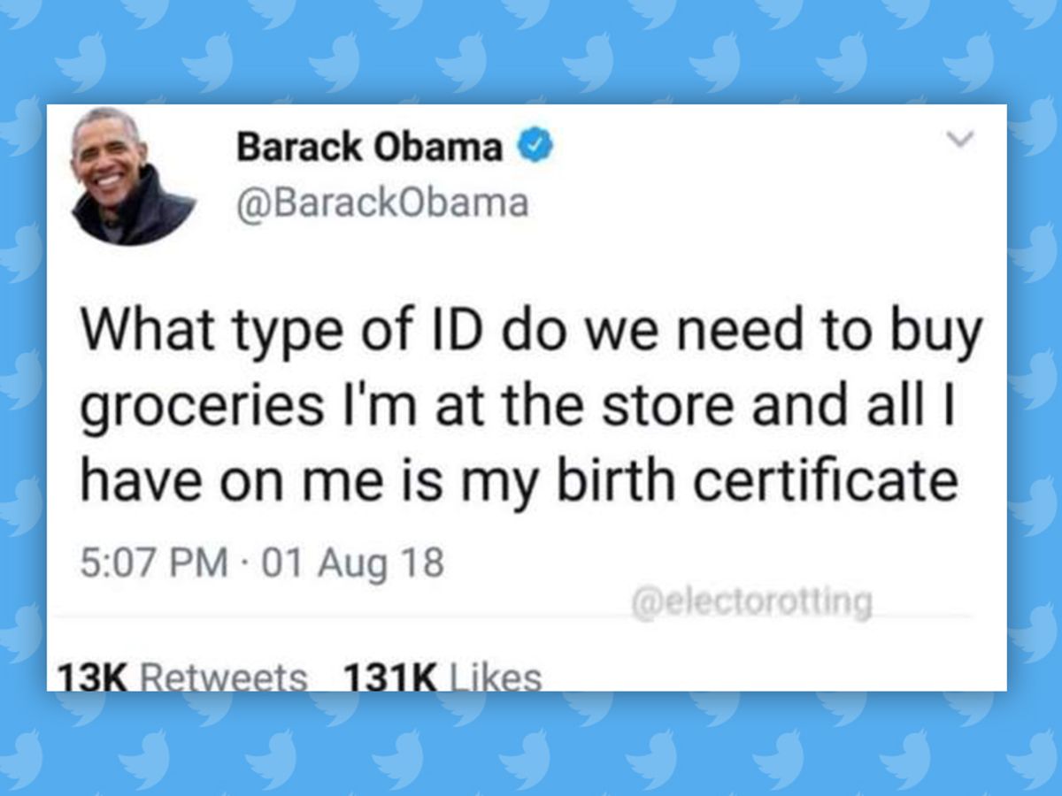 Obama Tweet Groceries Id Real Or Fake