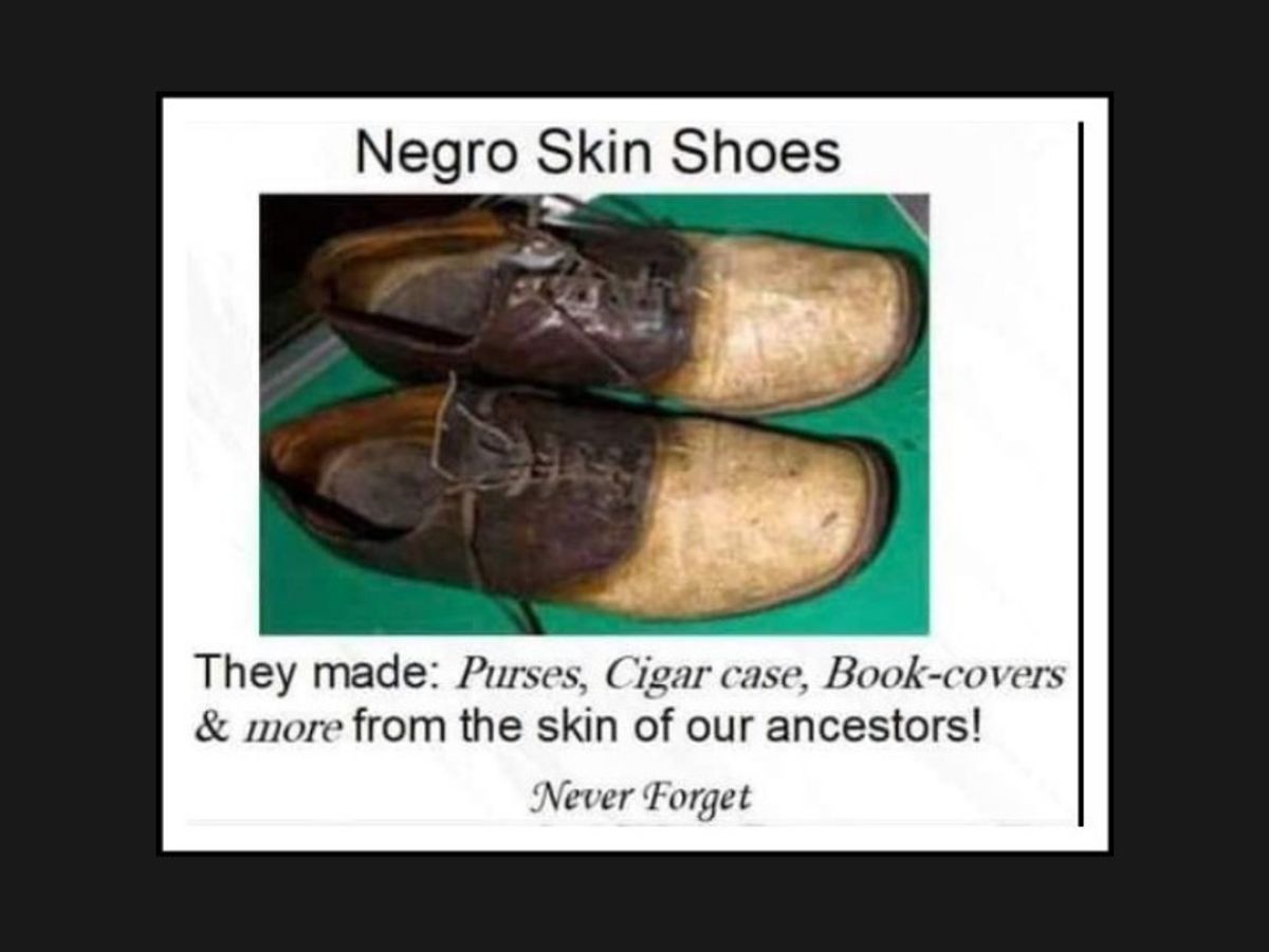 Does This Image Show 'Negro Skin Shoes'? 