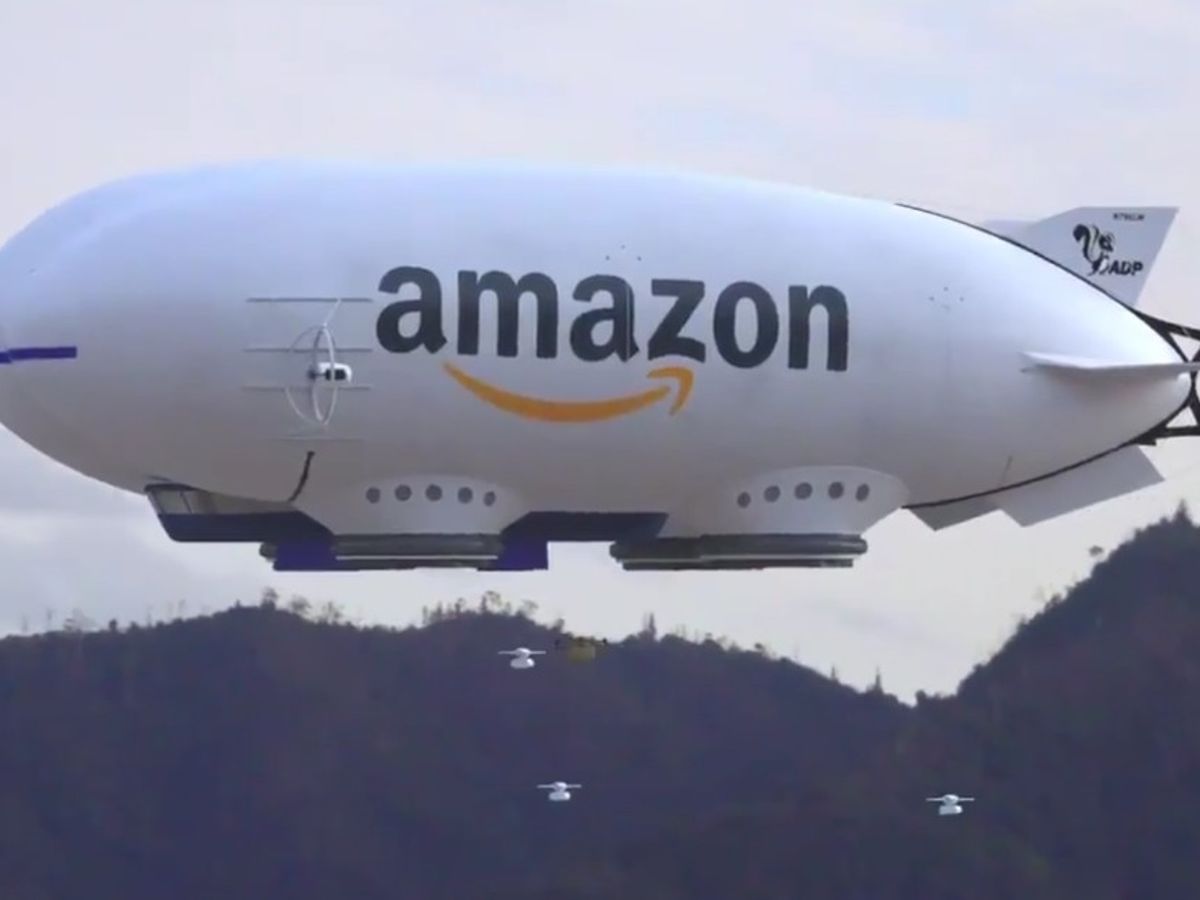Distraktion skillevæg Held og lykke Is This Amazon Drone-Releasing Blimp Real? | Snopes.com