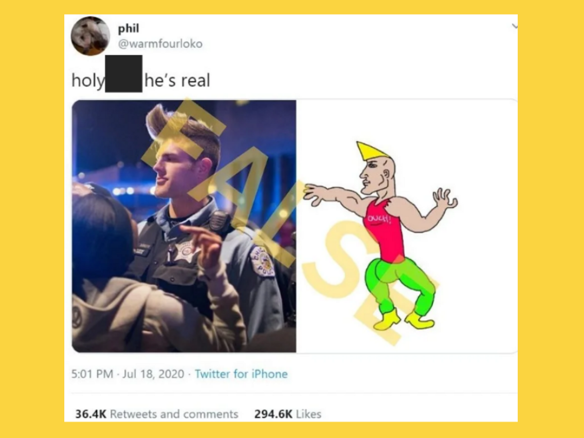 Is the 'Chad Cop' Photo Real?