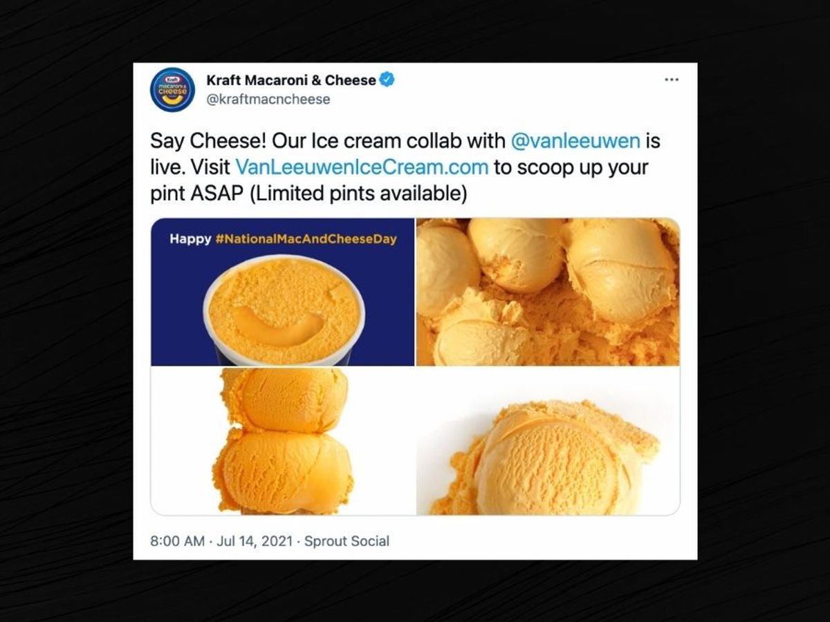 Kraft Macaroni & Cheese Ice Cream Now Exists