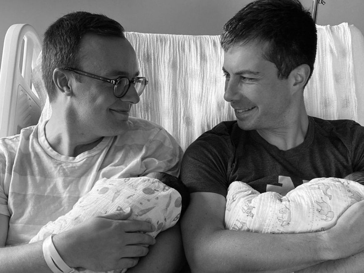 Does a Pic Show Pete Buttigieg Wearing a Breastfeeding Device? | Snopes.com