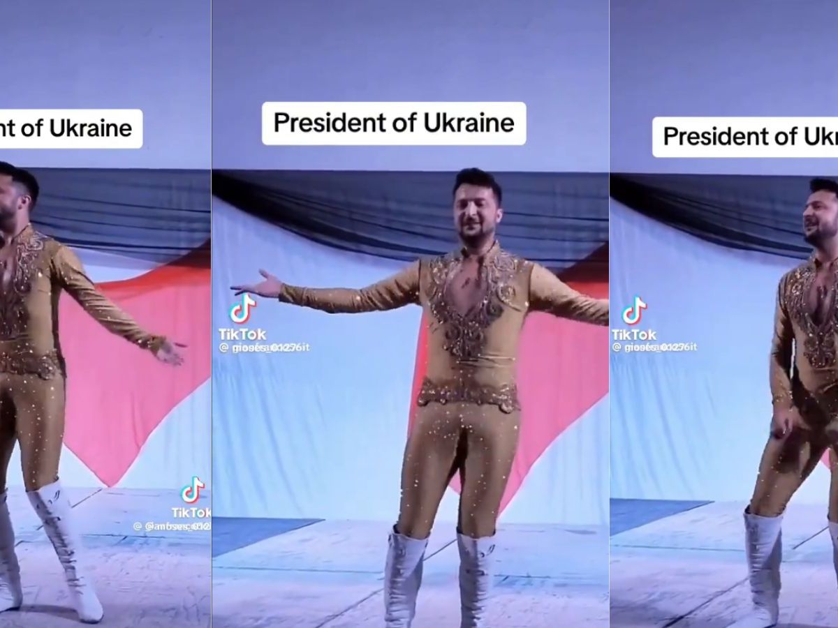 Viral Video Shows Ukrainian President Flaunting Wild Dance Moves? |  Snopes.com