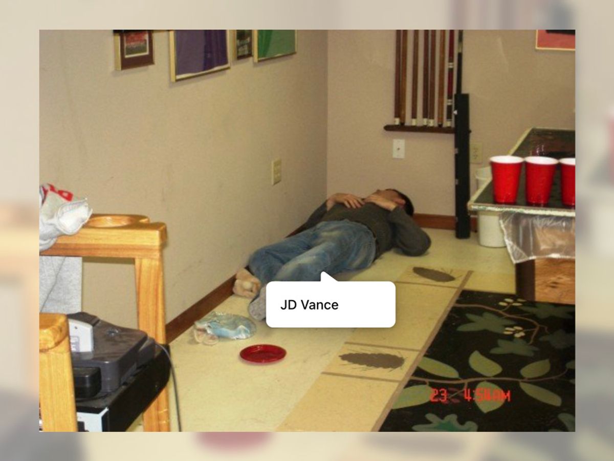 naked nap passed out Yes, Photo Shows JD Vance Passed Out on Floor During College Years |  Snopes.com