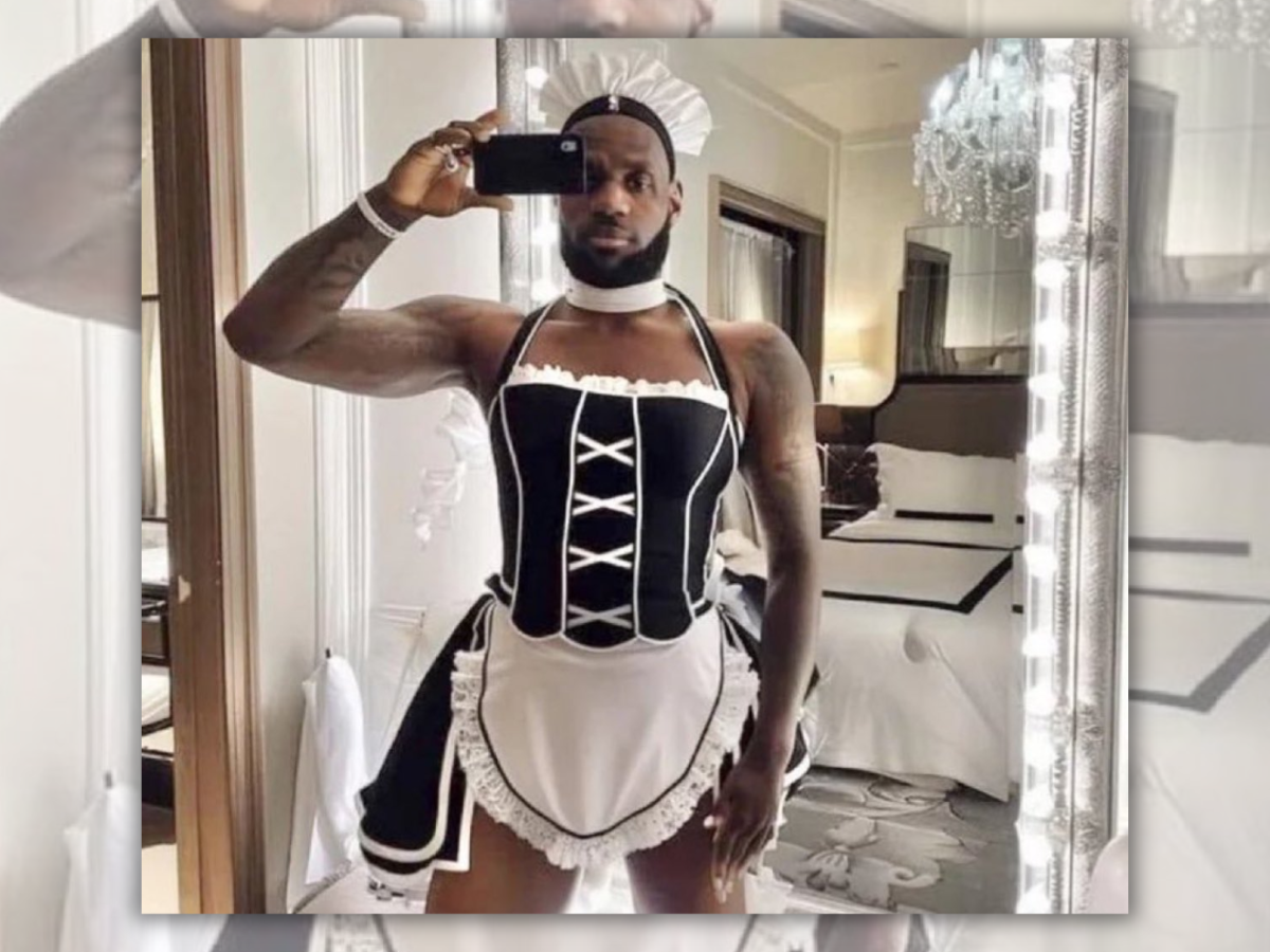 LeBron James Photographed in French Maid Costume? | Snopes.com