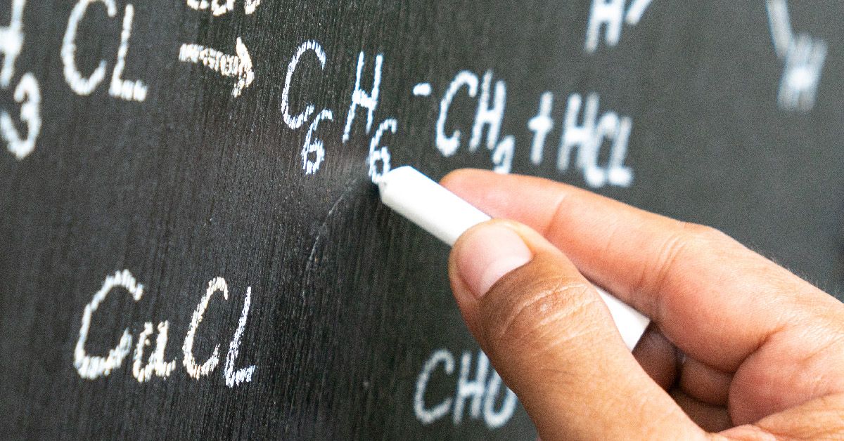 Senior chemistry professor writing on the board. (Witthaya Prasongsin/Getty Images) (Witthaya Prasongsin/Getty Images)