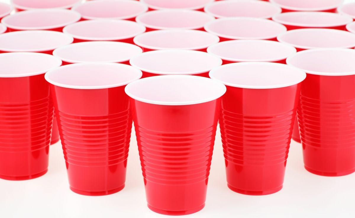 Red Beer Pong Cups
