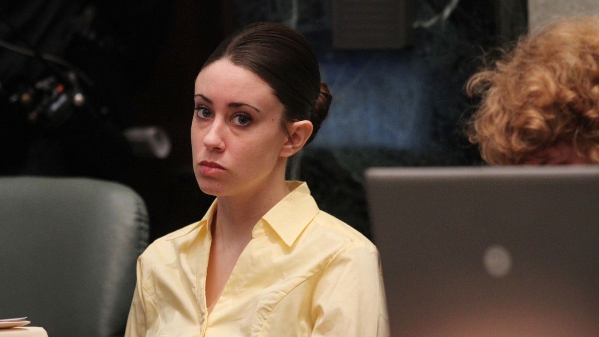 Casey Anthony appears in court at the Orange County Courthouse in Orlando, Florida, Friday, July 1, 2011. Judge Belvin Perry unexpectedly called an indefinite recess Friday morning so the defense could take depositions of witnesses the prosecution plans to call during its rebuttal case. (Red Huber/Orlando Sentinel/MCT via Getty Images) (Getty Images)