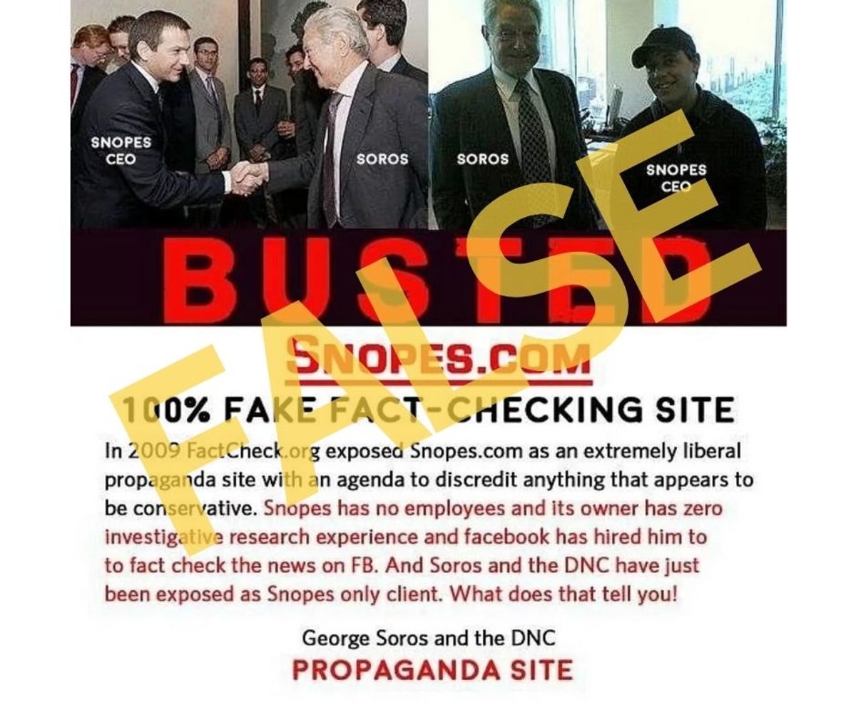 Was Snopes.com 'BUSTED' for Our CEO's Ties to George Soros?