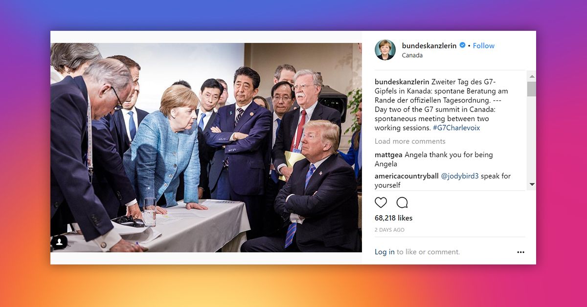  (Angela Merkel / Instagram)