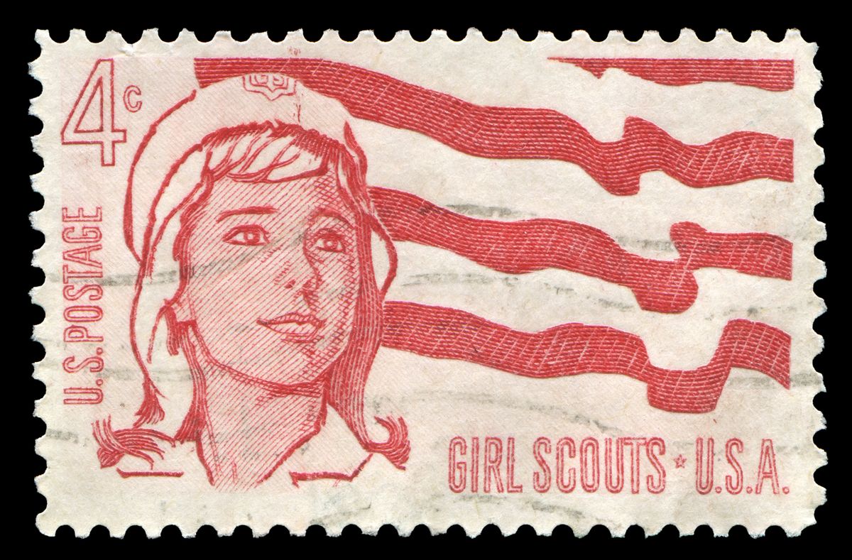 US postage stamp: Girl Scoutsmore scouts and youth stamps: (Getty Images)