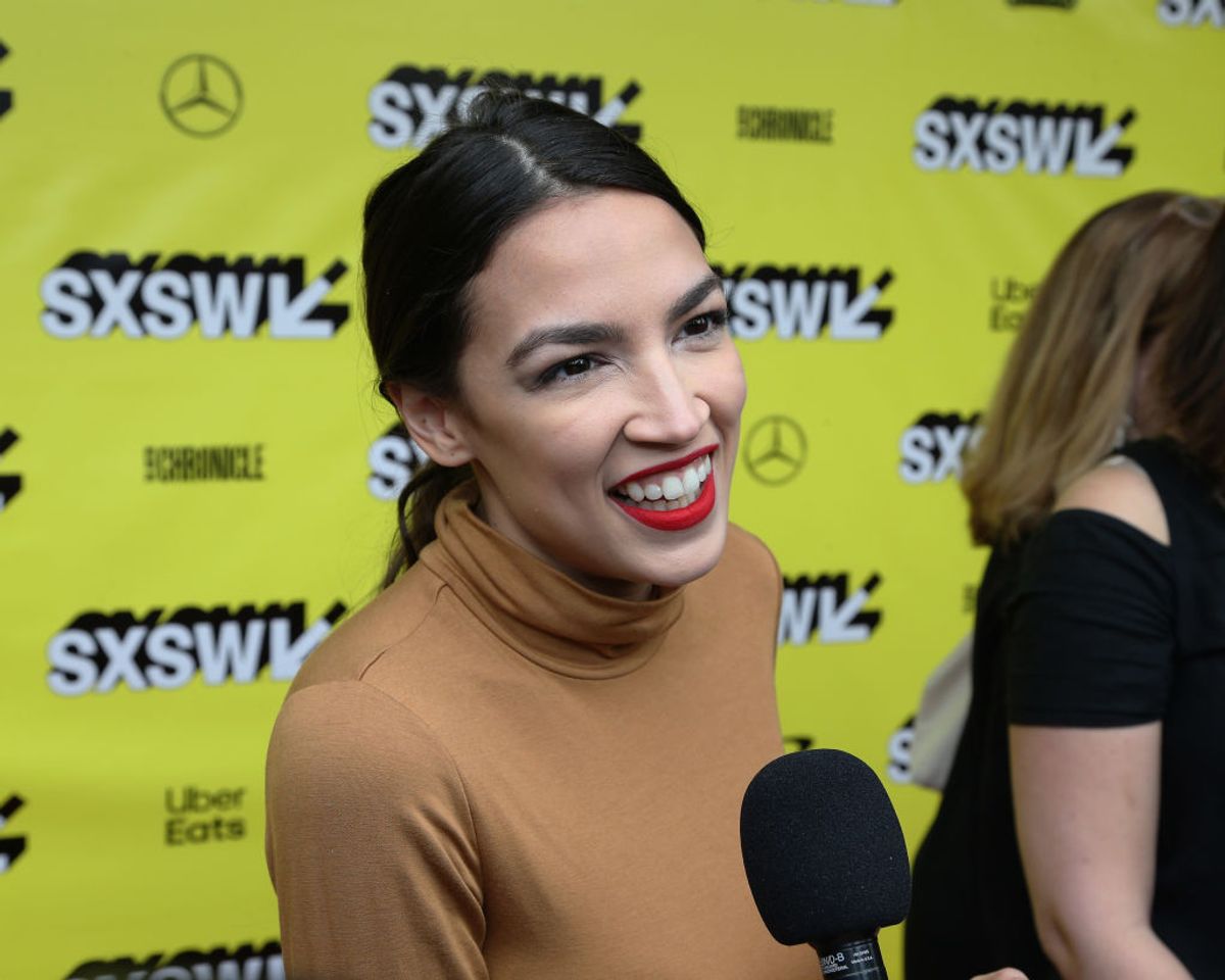 AUSTIN, TEXAS - MARCH 10:  Alexandria Ocasio-Cortez attends the 'Knock Down The House' Premiere during the 2019 SXSW Conference and Festival at the Paramount Theatre on March 10, 2019 in Austin, Texas.  (Photo by Gary Miller/FilmMagic) (Getty Images)