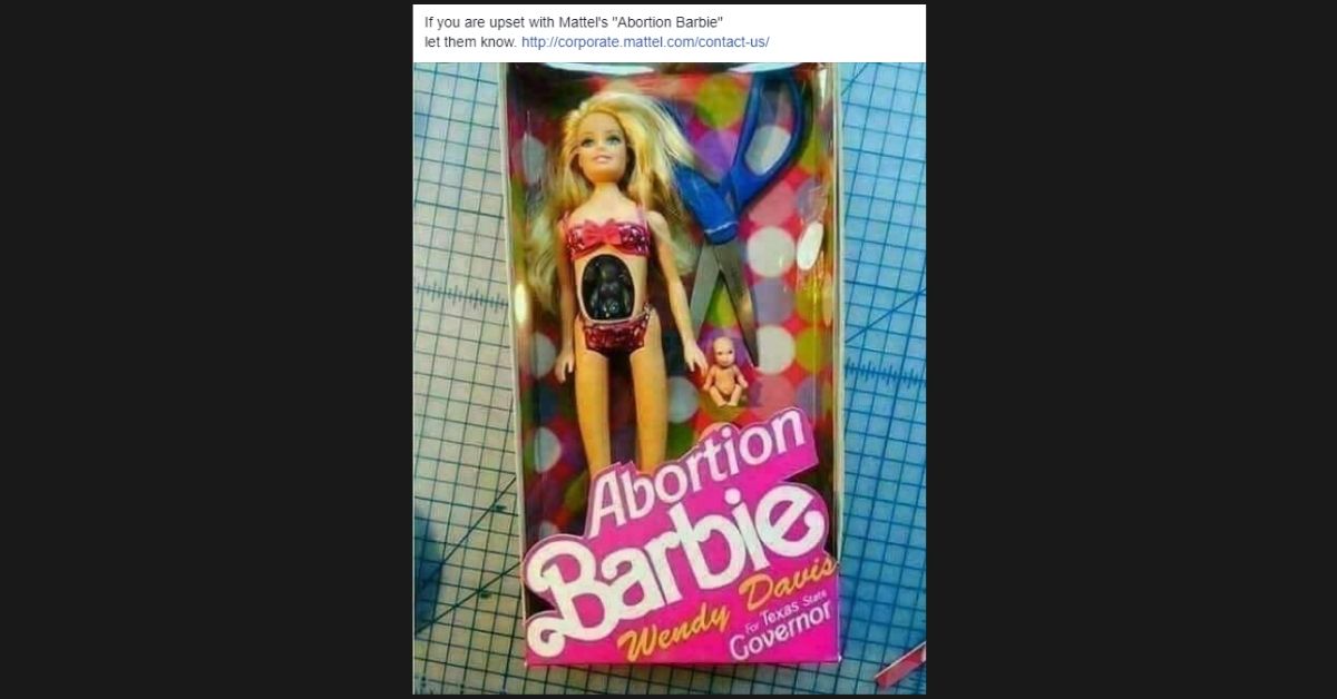 Abortion cheap barbie walmart