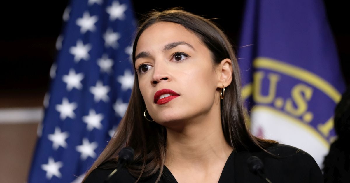 WASHINGTON, DC - JULY 15: U.S. Rep. Alexandria Ocasio-Cortez (D-NY) pauses while speaking during a press conference at the U.S. Capitol on July 15, 2019 in Washington, DC. President Donald Trump stepped up his attacks on four progressive Democratic congresswomen, saying if they're not happy in the United States "they can leave." (Photo by Alex Wroblewski/Getty Images) (Alex Wroblewski/Getty Images)