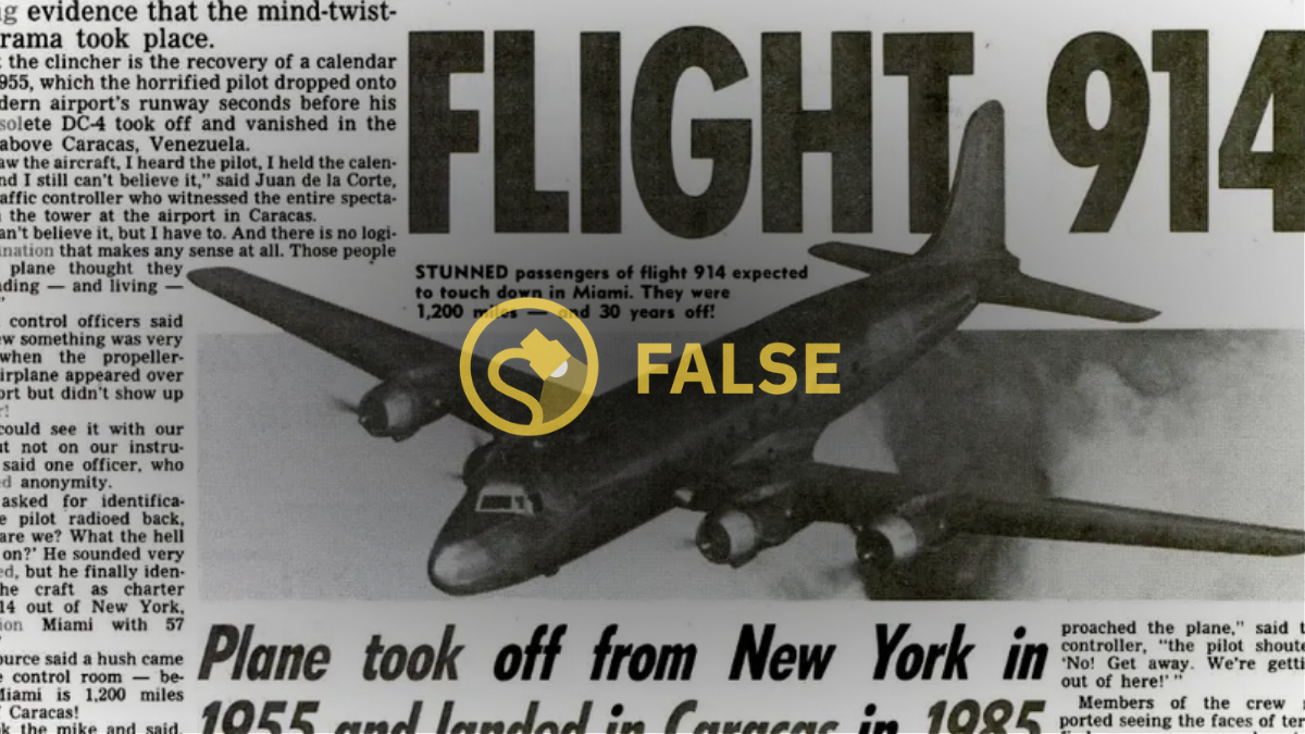 Did a Plane Disappear and Land 37 Years Later?