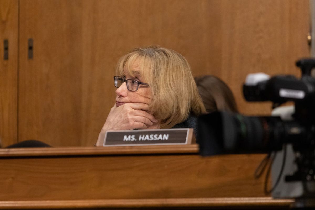 Senator Maggie Hassan (D - NH), during a hearing held by the U.S. Senate Committee on Finance on Capitol Hill, on Tuesday, May 14, 2019.  (Photo by Cheriss May/NurPhoto via Getty Images) (Getty Images)