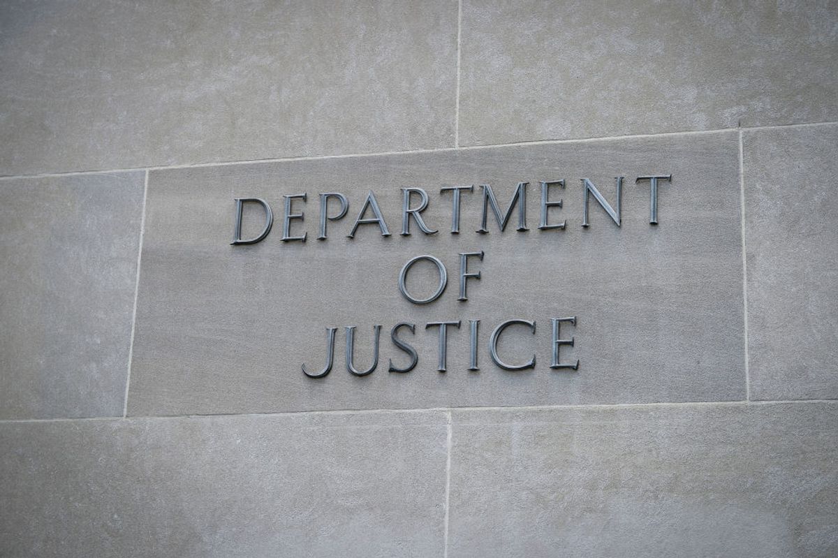 UNITED STATES -  AUGUST 21: The United States Department of Justice is pictured in Washington on Wednesday August 21, 2019. (Photo by Caroline Brehman/CQ-Roll Call, Inc via Getty Images) (Getty Images)