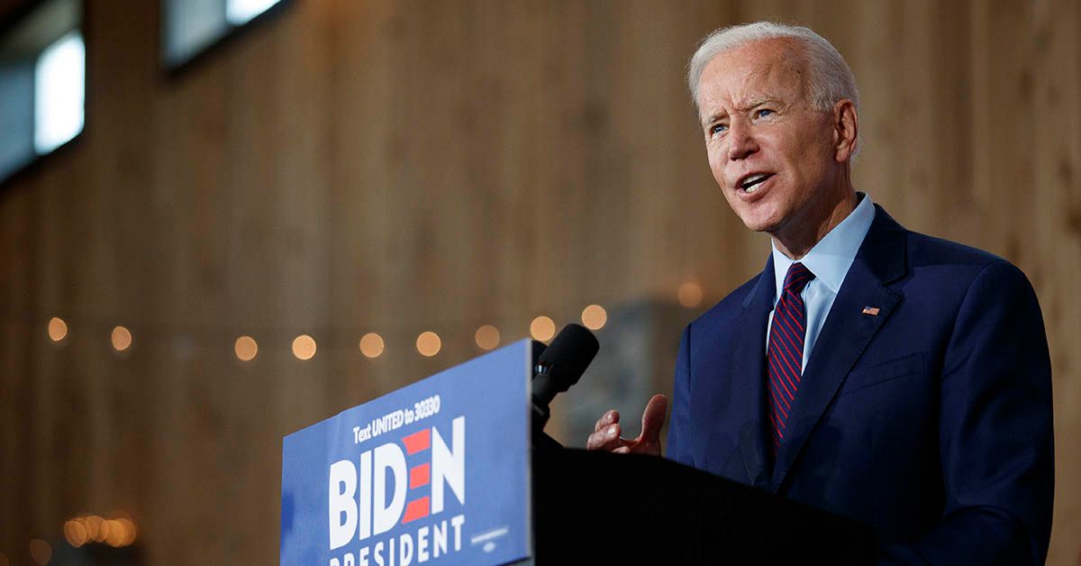 BURLINGTON, IA - AUGUST 07: Democratic presidential candidate and former U.S. Vice President Joe Biden delivers remarks about White Nationalism during a campaign press conference on August 7, 2019 in Burlington, Iowa. (Photo by Tom Brenner/Getty Images) (Tom Brenner/Getty Images)