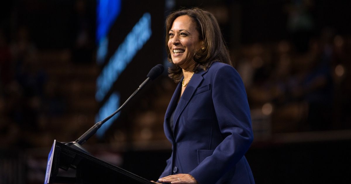 MANCHESTER, NH - SEPTEMBER 07:  Democratic presidential candidate, Sen. Kamala Harris (D-CA) speaks during the New Hampshire Democratic Party Convention at the SNHU Arena on September 7, 2019 in Manchester, New Hampshire. Nineteen presidential candidates will be attending the New Hampshire Democratic Party convention for the state's first cattle call before the 2020 primaries.  (Photo by Scott Eisen/Getty Images) (Scott Eisen/Getty Images)