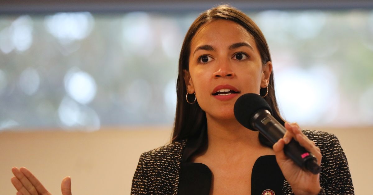 NEW YORK, NEW YORK - AUGUST 29: U.S. Rep. Alexandria Ocasio-Cortez (D-NY) speaks at a public housing town hall at a New York City Housing Authority (NYCHA) residence on August 29, 2019 in the Bronx borough of New York City. Cortez, who represents residents from parts of the Bronx and Queens boroughs, spoke about issues residents face in New York, where one in 14 live in public housing.  (Photo by Spencer Platt/Getty Images) (Spencer Platt/Getty Images)