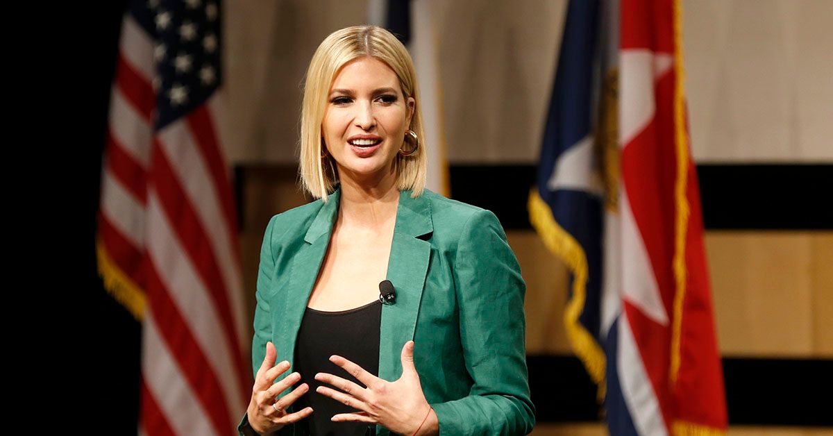 DALLAS, TX - OCTOBER 03: White House advisor Ivanka Trump speaks before the signing of the White Houses Pledge To Americas Workers at El Centro community college on October 3, 2019 in Dallas, Texas. Google announced that it is committing to a White House initiative designed to get private companies to expand job training. (Photo by Ron Jenkins/Getty Images) (Ron Jenkins/Getty Images)