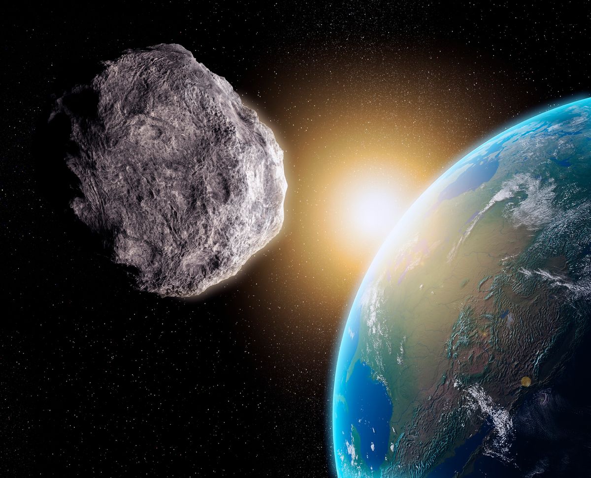Near-Earth asteroid, computer artwork. (Getty Images/Stock photo)