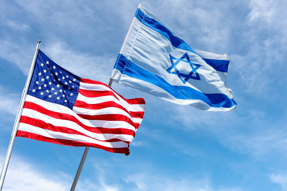 United States and Israel flags near the American Embassy in Jerusalem, Israel (Getty Images)