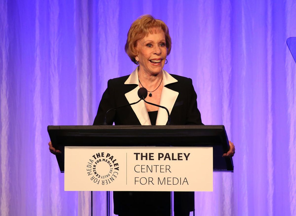 BEVERLY HILLS, CALIFORNIA - NOVEMBER 21: Carol Burnett appears on stage at The Paley Honors: A Special Tribute To Television's Comedy Legends at the Beverly Wilshire Four Seasons Hotel on November 21, 2019 in Beverly Hills, California. (Photo by David Livingston/Getty Images) (Getty Images/Stock photo)