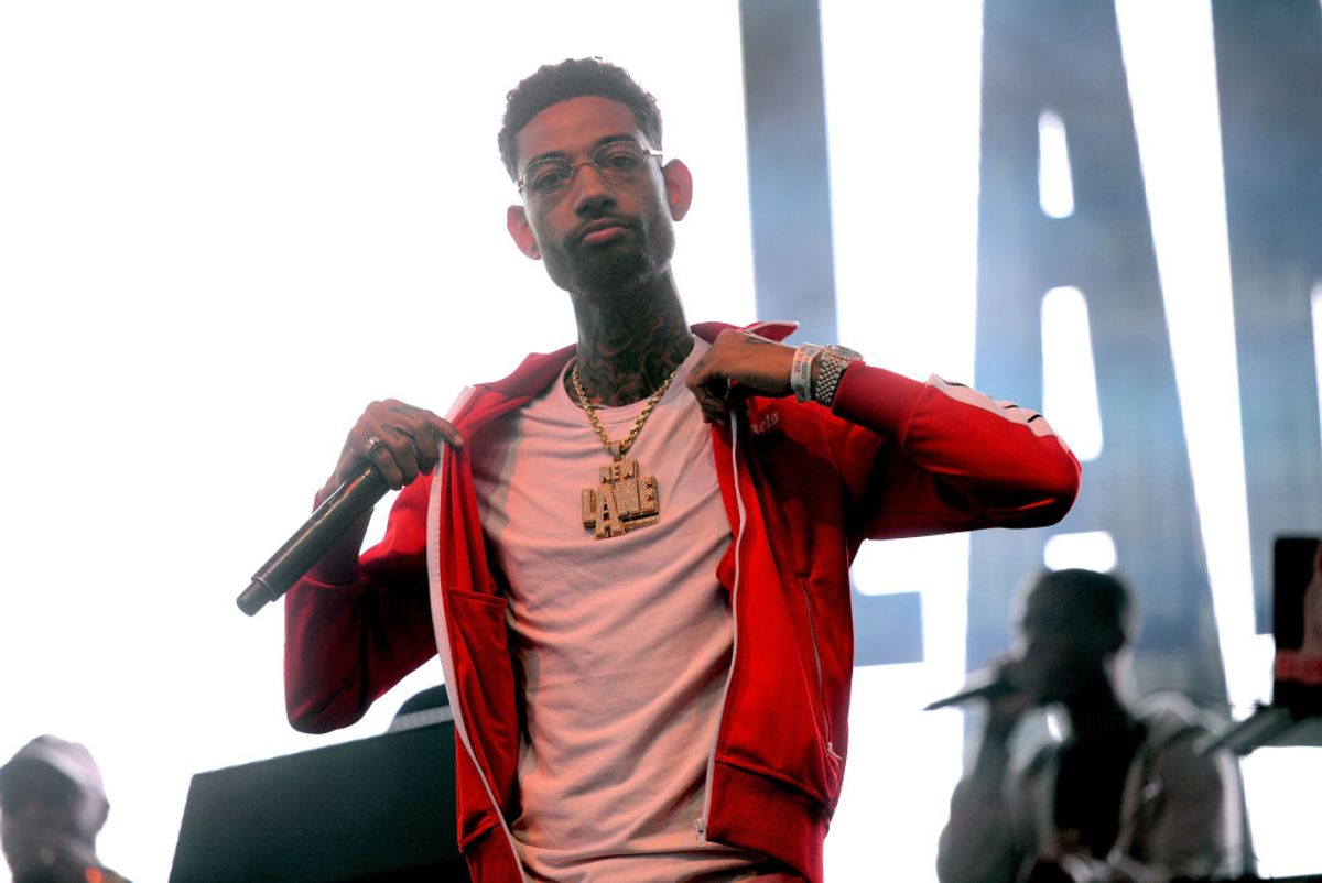ANAHEIM, CA - SEPTEMBER 08:  Rapper PnB Rock performs onstage during the Day N Night Festival at Angel Stadium of Anaheim on September 8, 2017 in Anaheim, California.  (Photo by Scott Dudelson/Getty Images) (Getty Images)