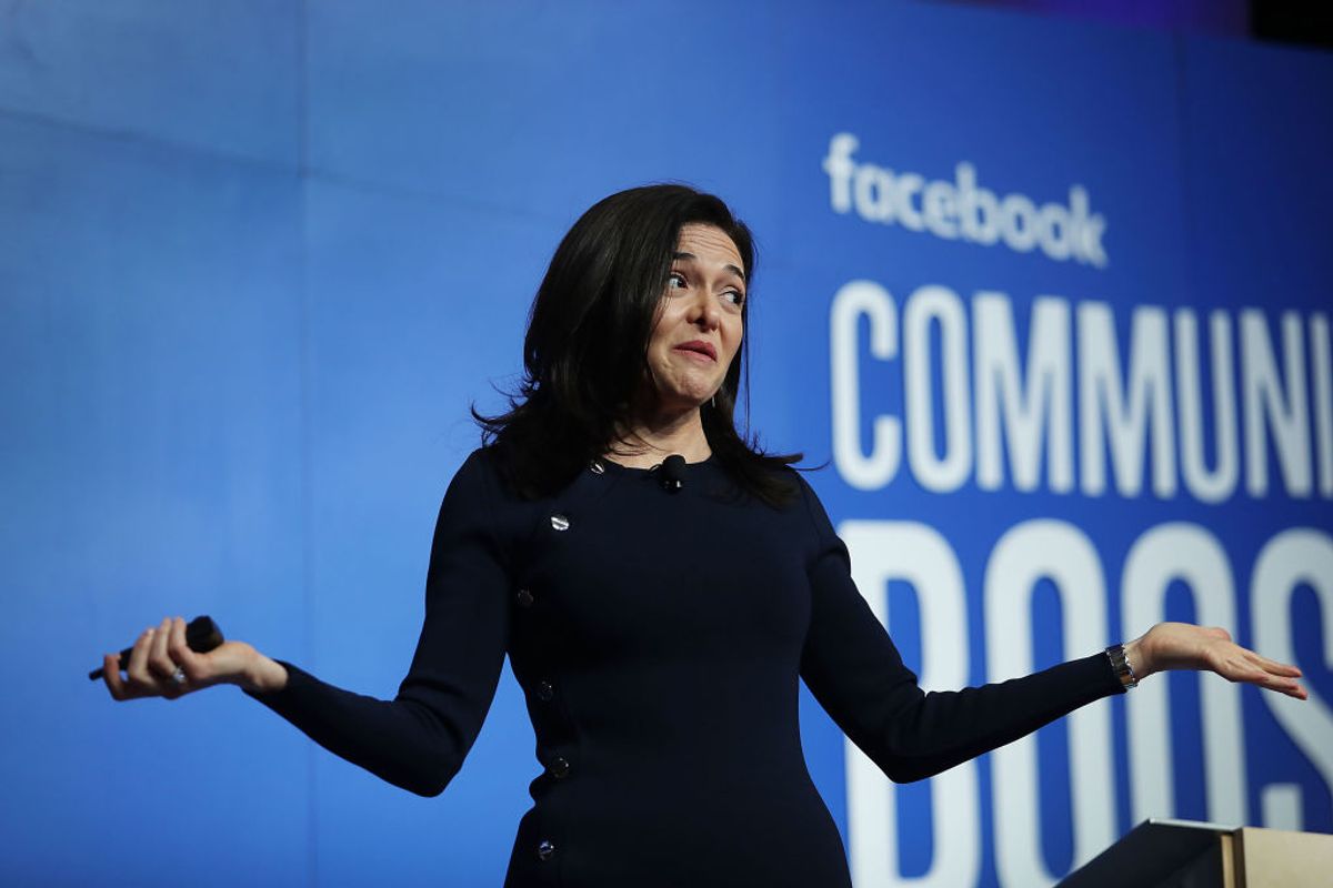 MIAMI, FLORIDA - DECEMBER 18: Facebook Chief Operating Officer Sheryl Sandberg speaks during a Facebook Community Boost event at the Knight Center on December 18, 2018 in Miami, Florida. The Community Boost event is the last of a 50 city tour across the U.S. and is put on by the social media company to give people access to in-person training programs, which includes free workshops and networking designed to help small businesses use the social media platform. (Photo by Joe Raedle/Getty Images) (Getty Images)