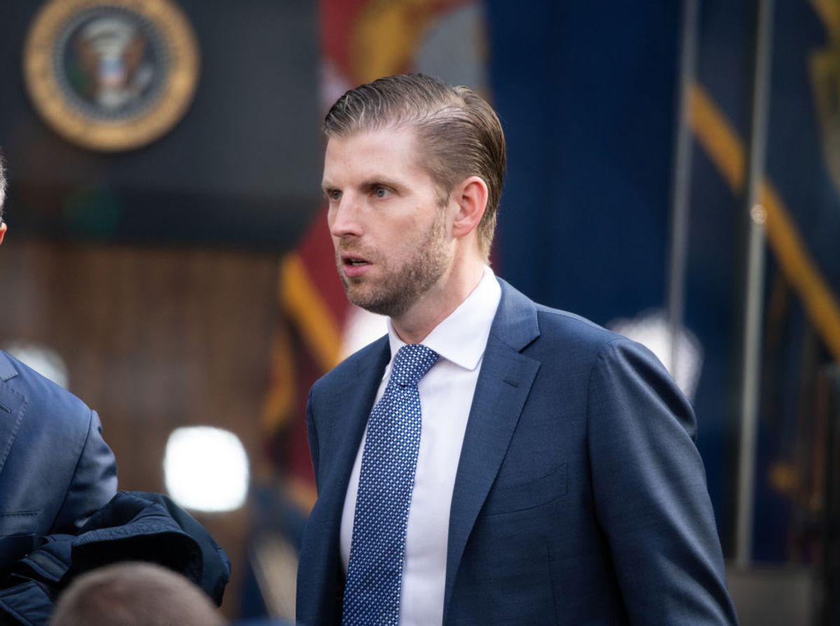 NEW YORK, NEW YORK - NOVEMBER 11: Eric Trump attends the Veterans Day Parade opening ceremony on November 11, 2019 in New York City. (Photo by Noam Galai/WireImage) (Getty Images)