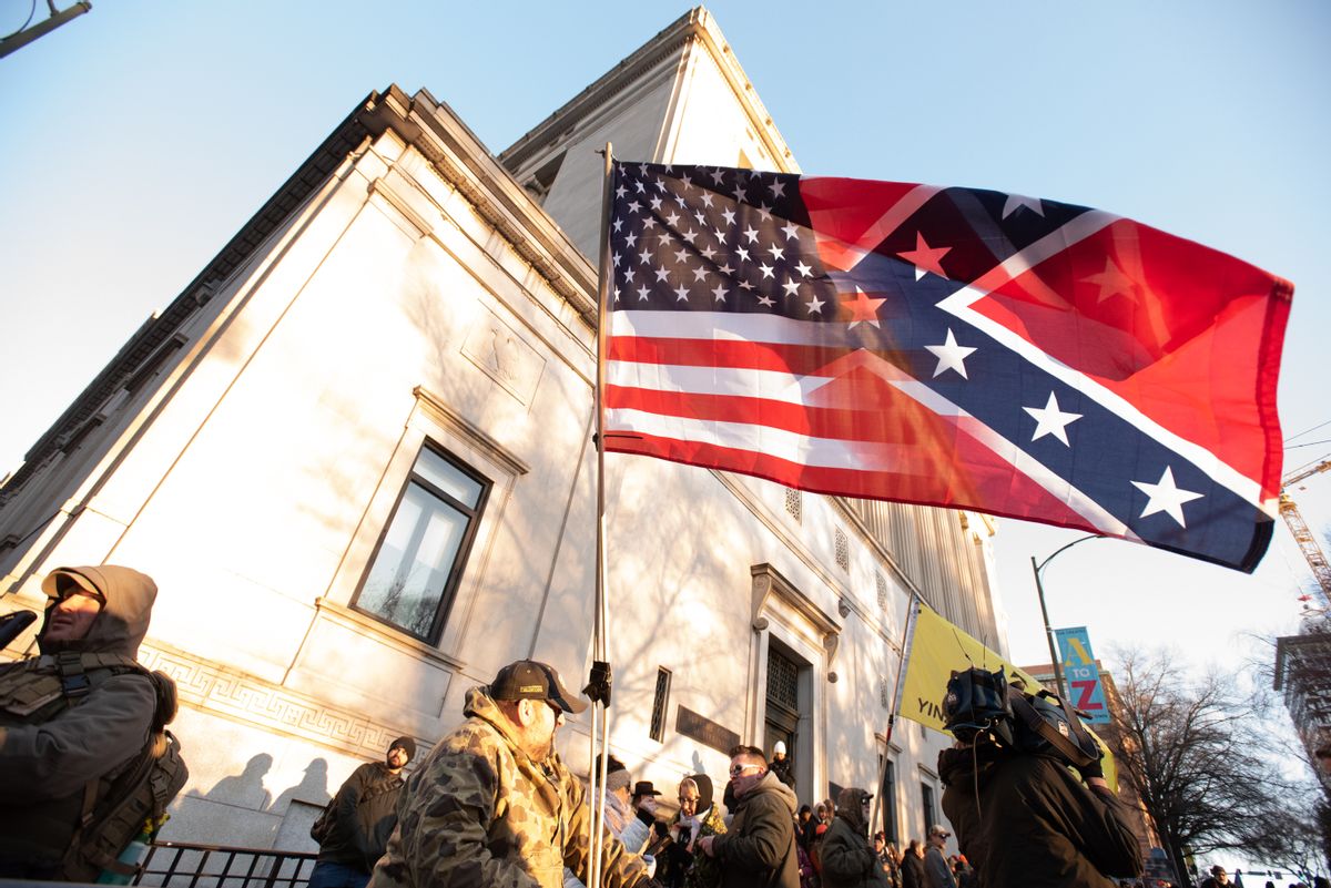 Thousands of gun owners rallied outside of the capitol in Richmond, Virginia, US, on 20 January 2020 to protest new legislation as the Democratic Party retakes power in the state.  (Photo by Zach D Roberts/NurPhoto via Getty Images) (Getty Images)