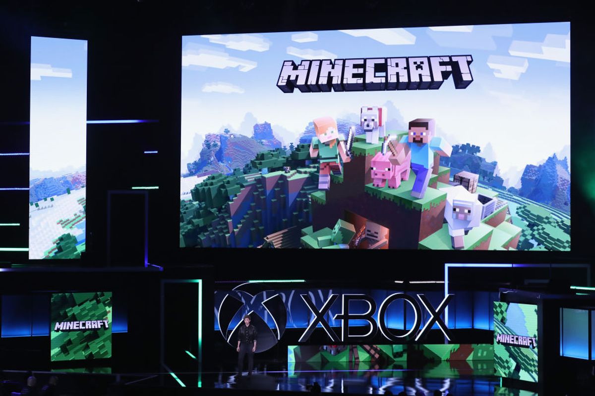 LOS ANGELES, CA - JUNE 11:  Mojang's Brand Director Lydia Winters speaks about 'Minecraft' during the Microsoft xBox E3 briefing at the Galen Center on June 11, 2017 in Los Angeles, California. The E3 Game Conference begins on Tuesday June 13.  (Photo by Christian Petersen/Getty Images) (Getty Images/Stock photo)