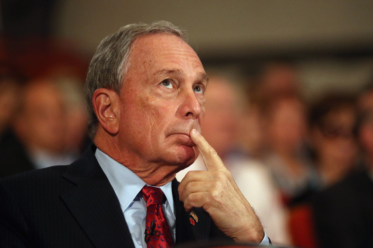 BIRMINGHAM, ENGLAND - OCTOBER 10:  Michael Bloomberg, the Mayor of New York City,  looks on before delivering his speech to delegates on the last day of the Conservative party conference, in the International Convention Centre on October 10, 2012 in Birmingham, England. In his speech to close the annual, four-day Conservative party conference, Prime Minister David Cameron stated "I'm not here to defend priviledge, I'm here to spread it".  (Photo by Oli Scarff/Getty Images) (Oli Scarff/Getty Images)