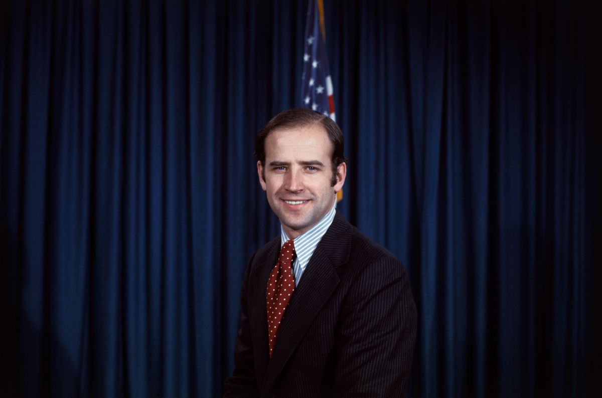 12/13/1978- Washington, DC: Closeups of senator-elect Joseph Biden, Jr., (D-DE) in his office, smiling. (Getty Images)