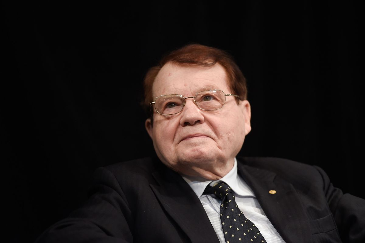 French virologist and joint recipient of the 2008 Nobel Prize in Medicine, Luc Montagnier attends a press conference on vaccines and vaccination, on November 7, 2017 in Paris, as the government plans to make eleven vaccinations for young children compulsory in France from 2018. (Photo by STEPHANE DE SAKUTIN / AFP)        (Photo credit should read STEPHANE DE SAKUTIN/AFP via Getty Images) (STEPHANE DE SAKUTIN/AFP via Getty Images)