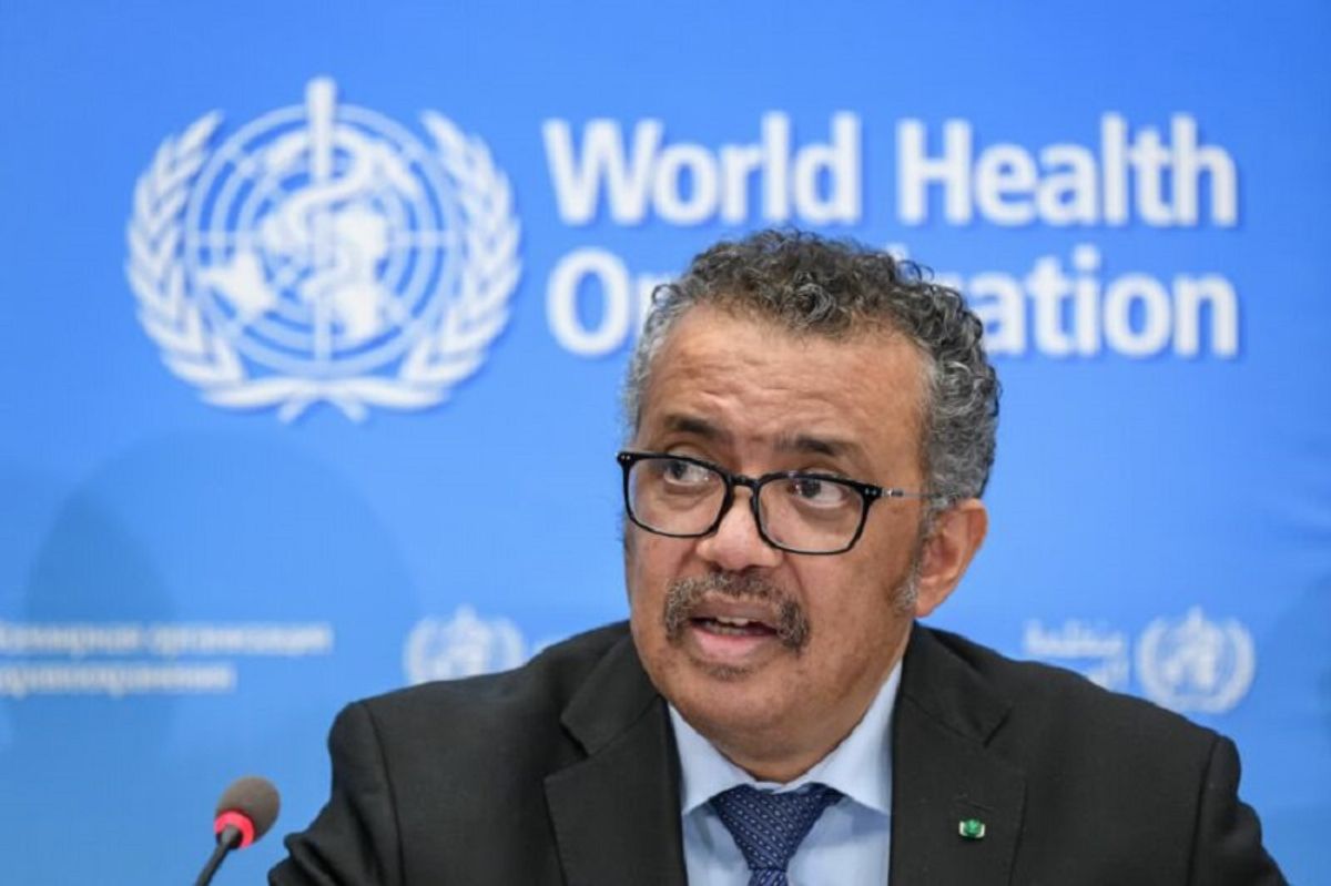 World Health Organization (WHO) Director-General Tedros Adhanom Ghebreyesus gives a press conference on the situation regarding the COVID-19 at Geneva's WHO headquarters on February 24, 2020. - Fears of a global coronavirus pandemic deepened on February 24 as new deaths and infections in Europe, the Middle East and Asia triggered more drastic efforts to stop people travelling. (Photo by Fabrice COFFRINI / AFP) (Photo by FABRICE COFFRINI/AFP via Getty Images) (Getty Images)